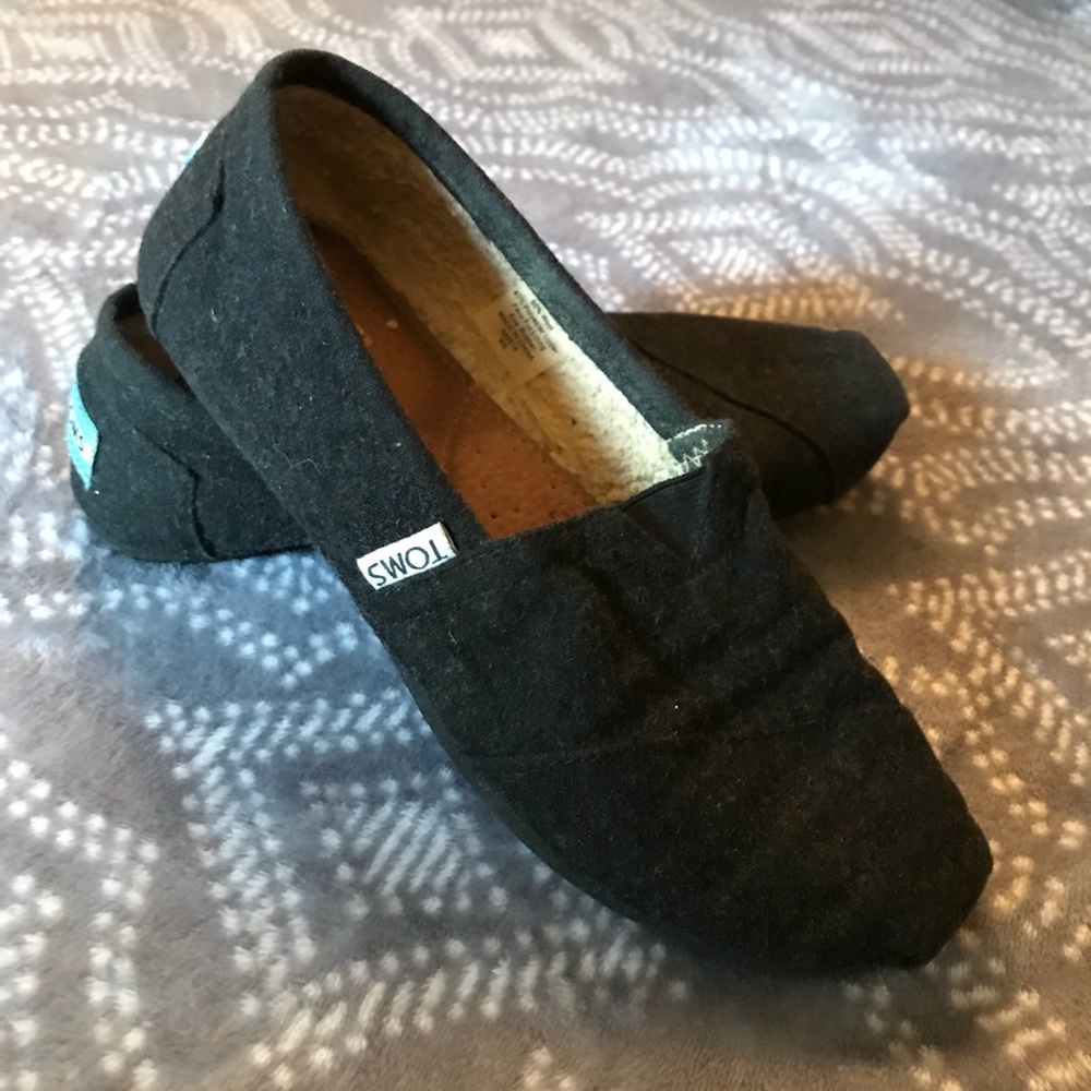 TOMS Wool + Fleece Lined Classic Slip On Eva Sz.W6